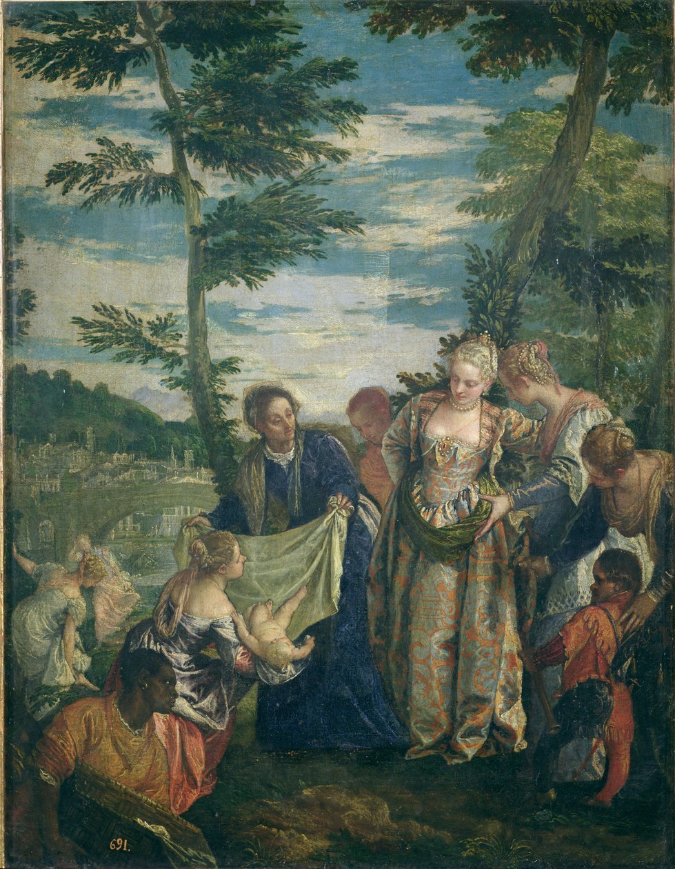 Mojžíš zachráněn z Nilu, 1580 od Paolo Veronese