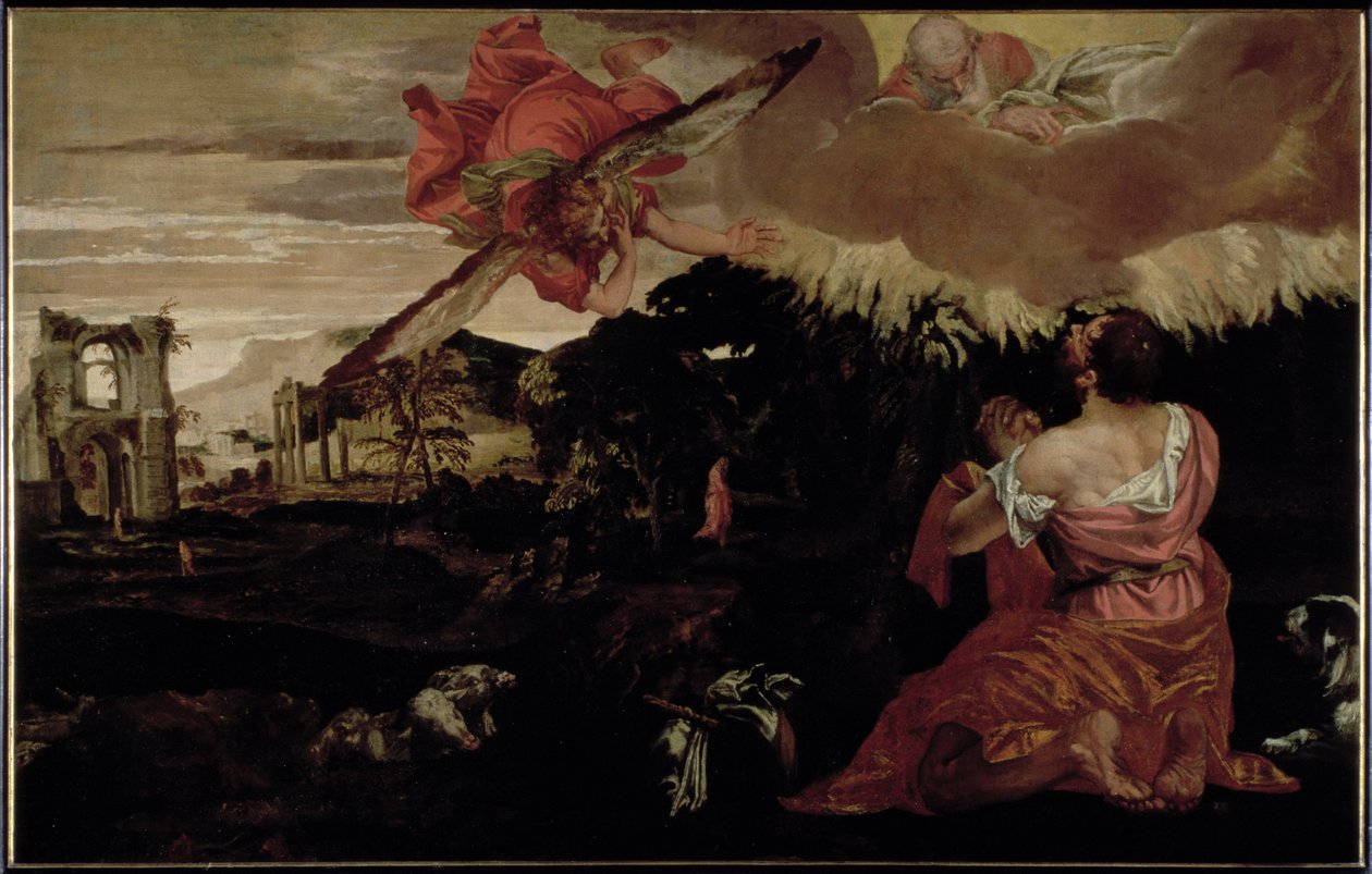 Mojžíš a hořící keř od Paolo Veronese