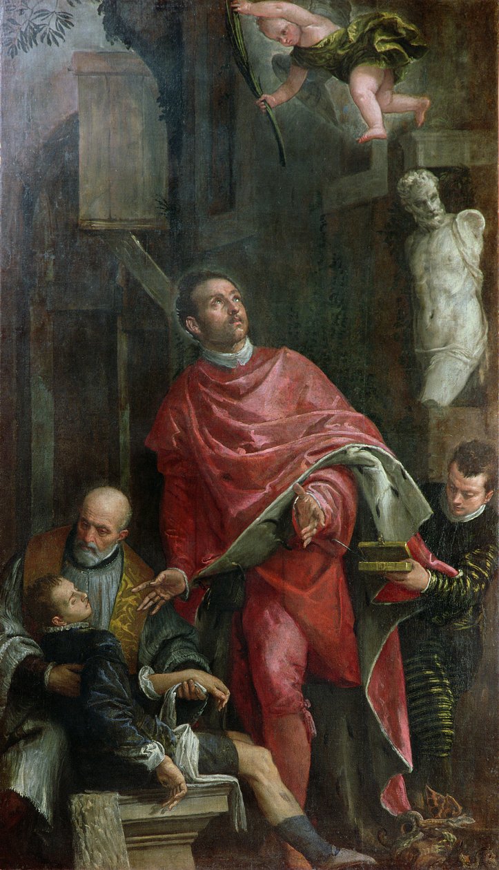 Svatý Pantaleone uzdravuje dítě, 1587 od Paolo Veronese