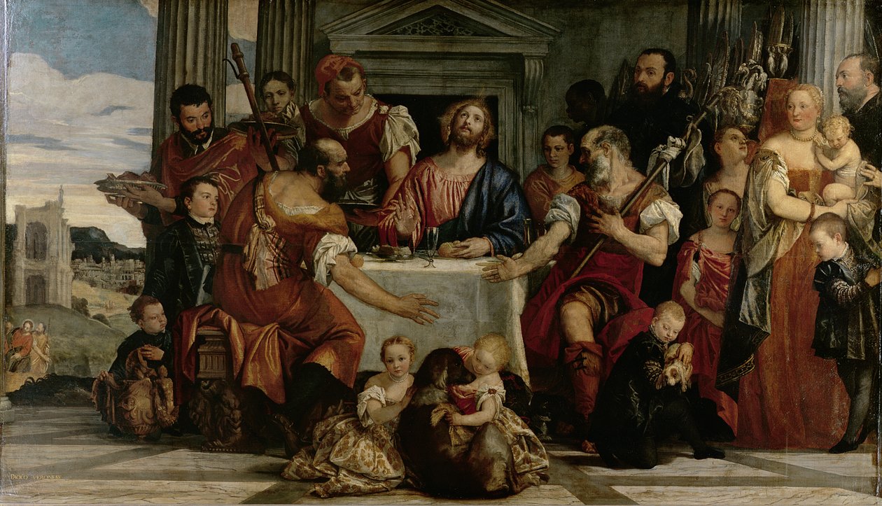 Večeře v Emauzích od Paolo Veronese