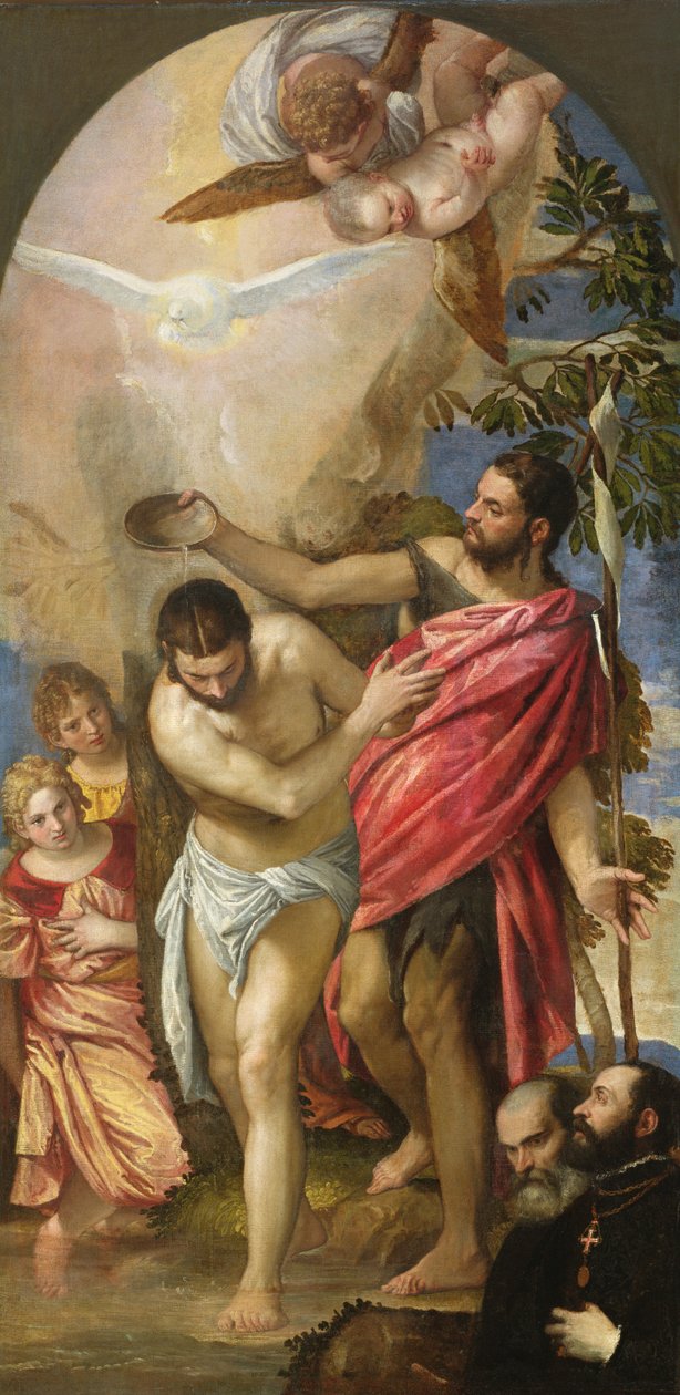 Křest Kristův od Paolo Veronese