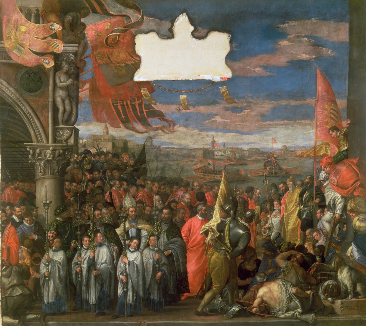 Dóže Andrea Contarini se vrací vítězně z Chioggie od Paolo Veronese