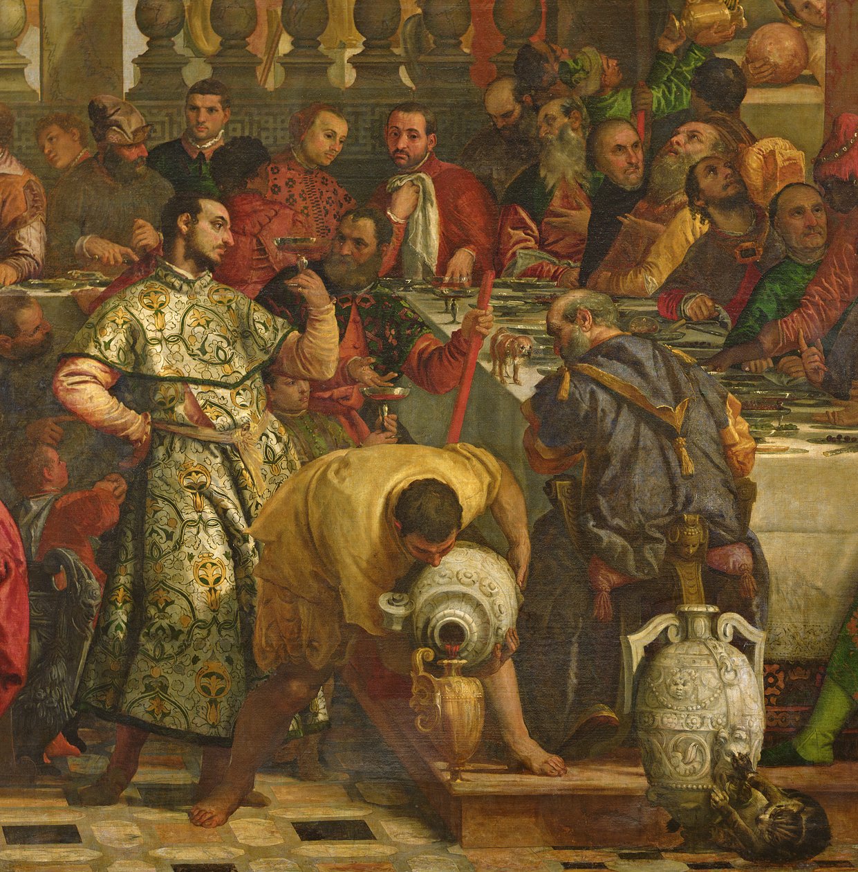Svatební hostina v Káně Galilejské, asi 1562 (detail obrazu 158295) od Veronese