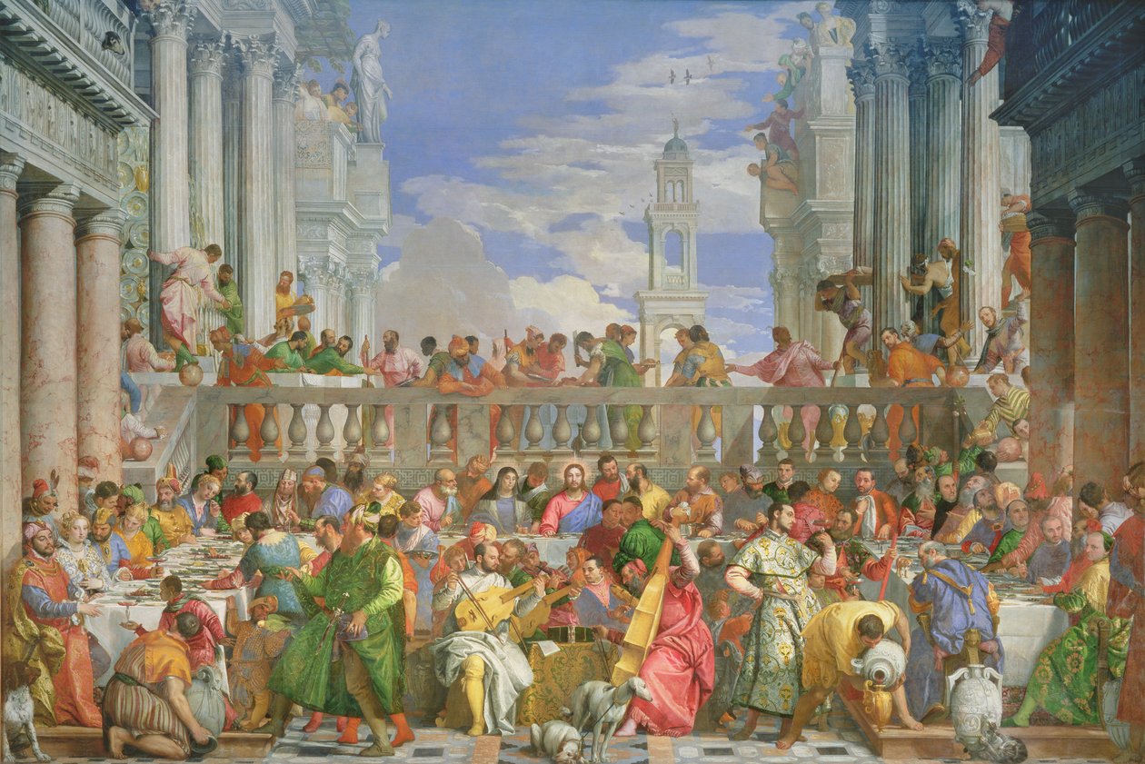 Svatební hostina v Káně, kolem roku 1562 (viz také 99619-20) od Paolo Veronese