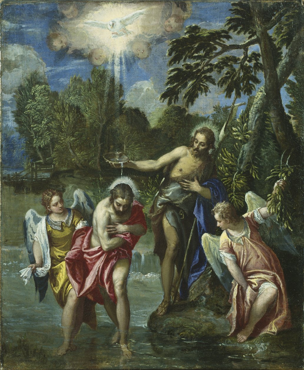 Křest Kristův, 1580-88 od Veronese