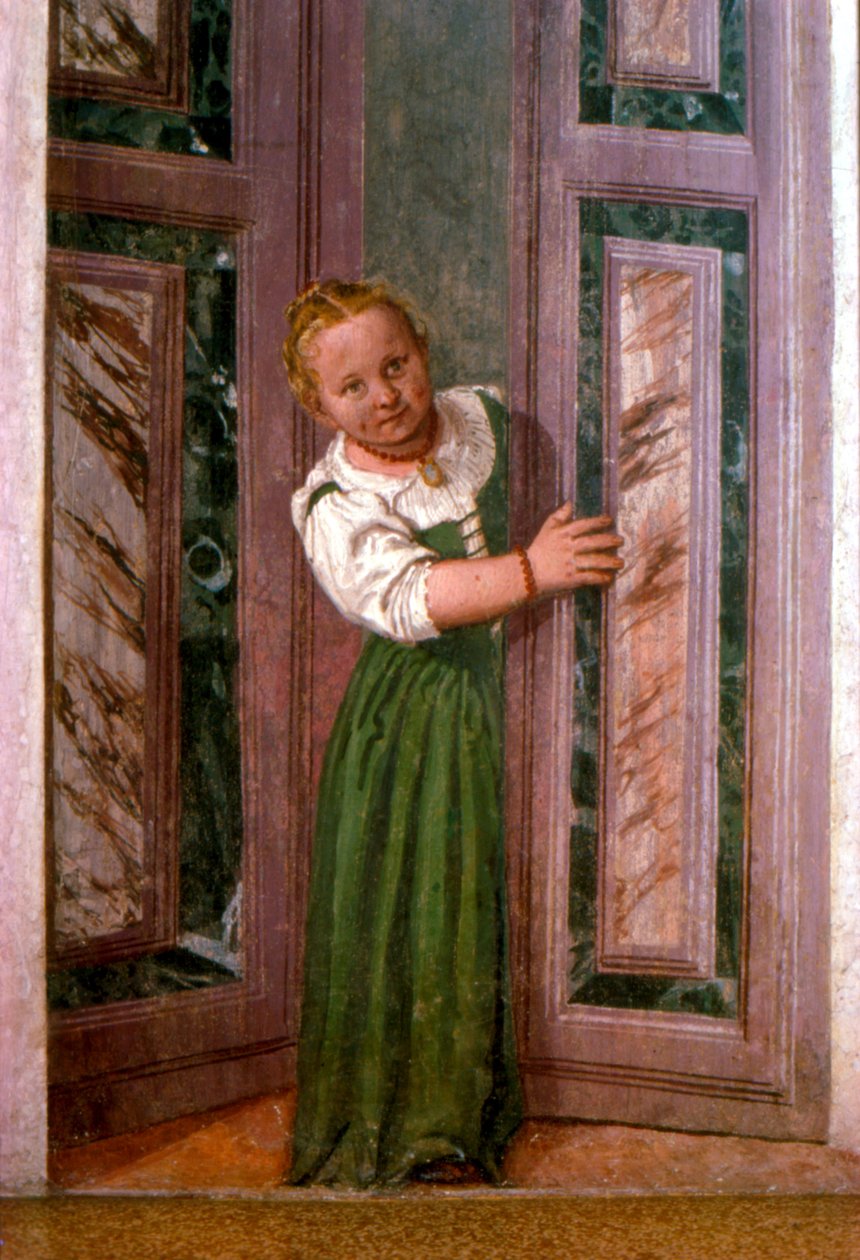 Dítě u dveří, ze Sala a Crociera, kolem roku 1561 od Veronese