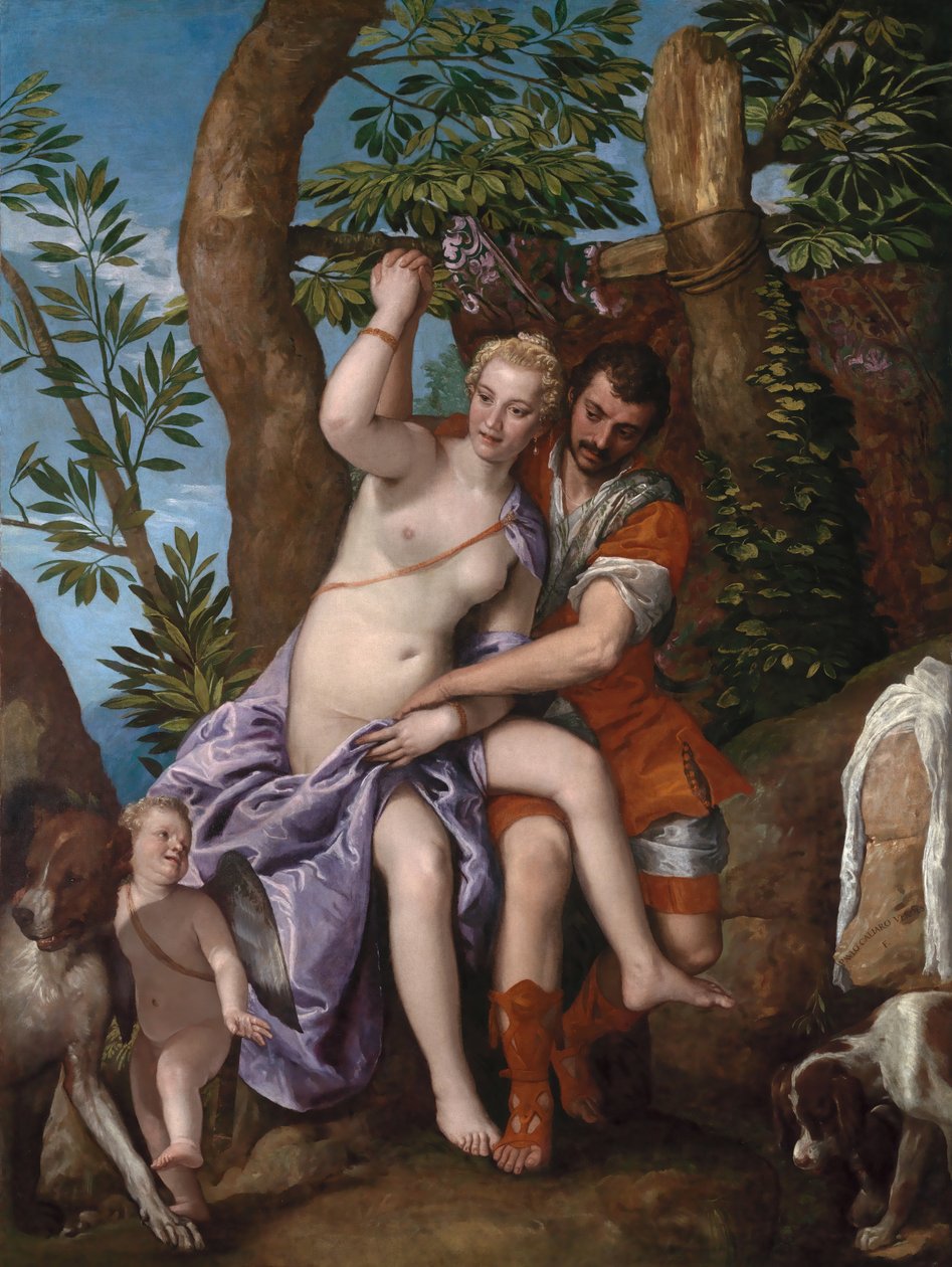 Venuše a Adonis, 70. léta 16. století od Veronese