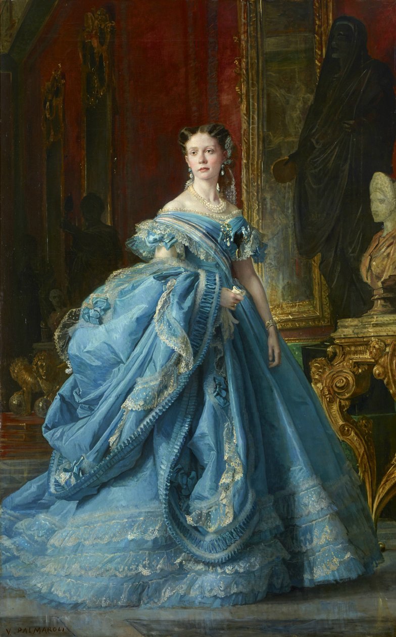 Infanta Isabel de Borbón y Borbón, dcera Isabely II od Vicente Palmaroli y Gónzalez
