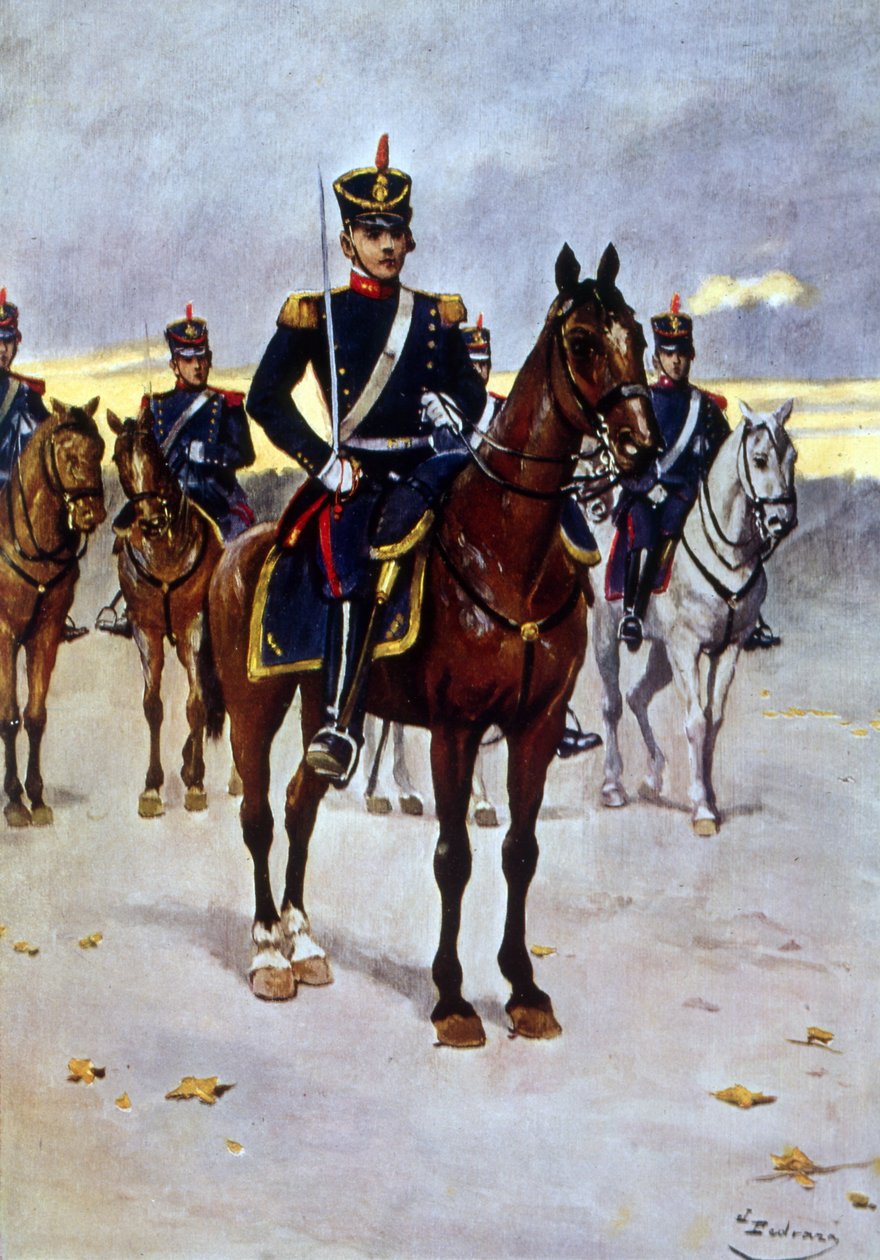 Argentinská armáda nasazený granátník od Vicente Blasco Ibanez