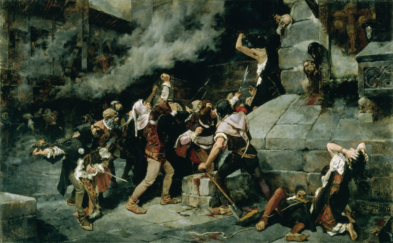 "U nohou Spasitele", vyvražďování Židů ve středověku od Vicente Cutanda y Toraya