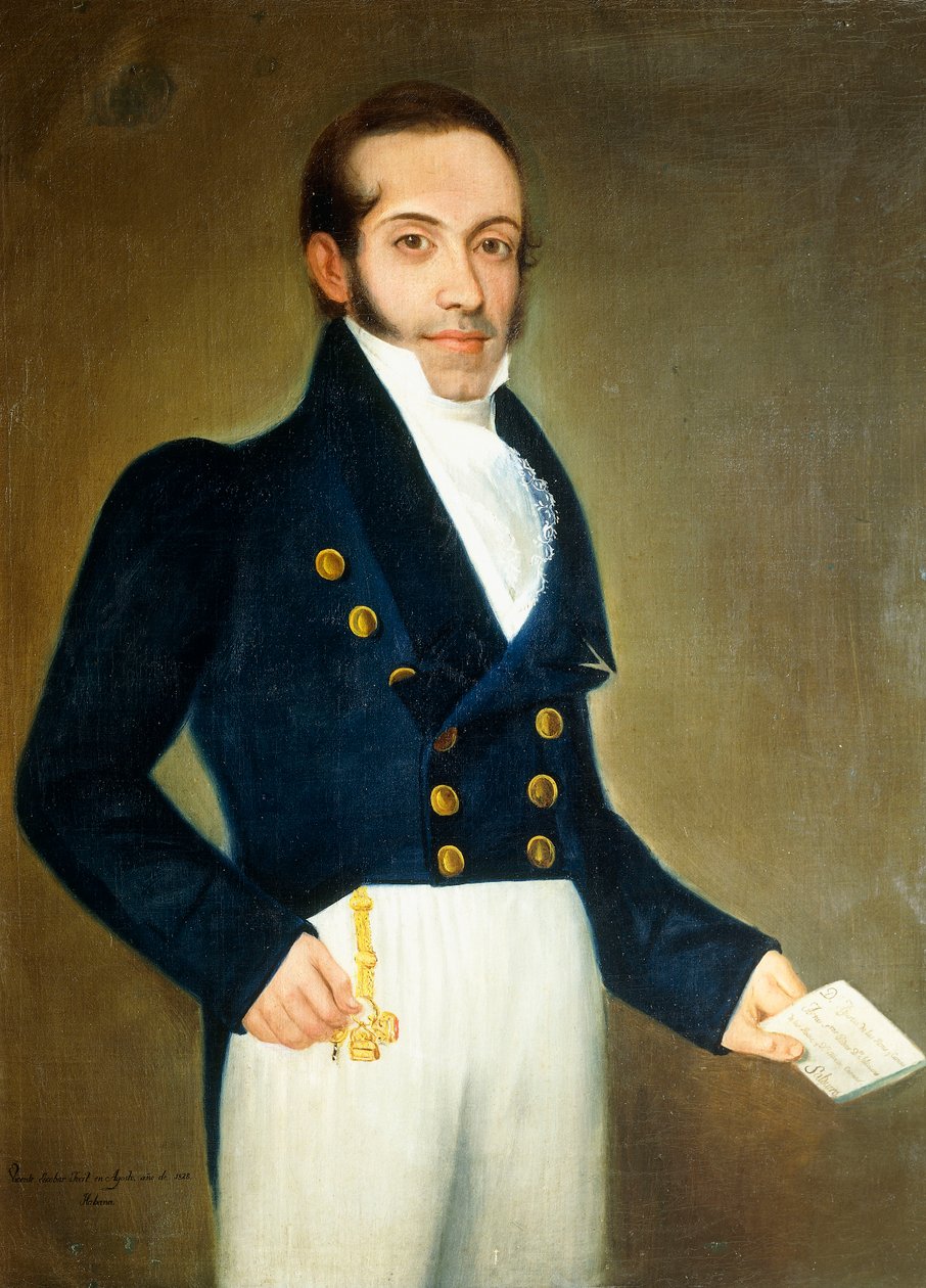 Portrét Dona Agustina de las Heras y Carazo, 1828 od Vicente Escobar