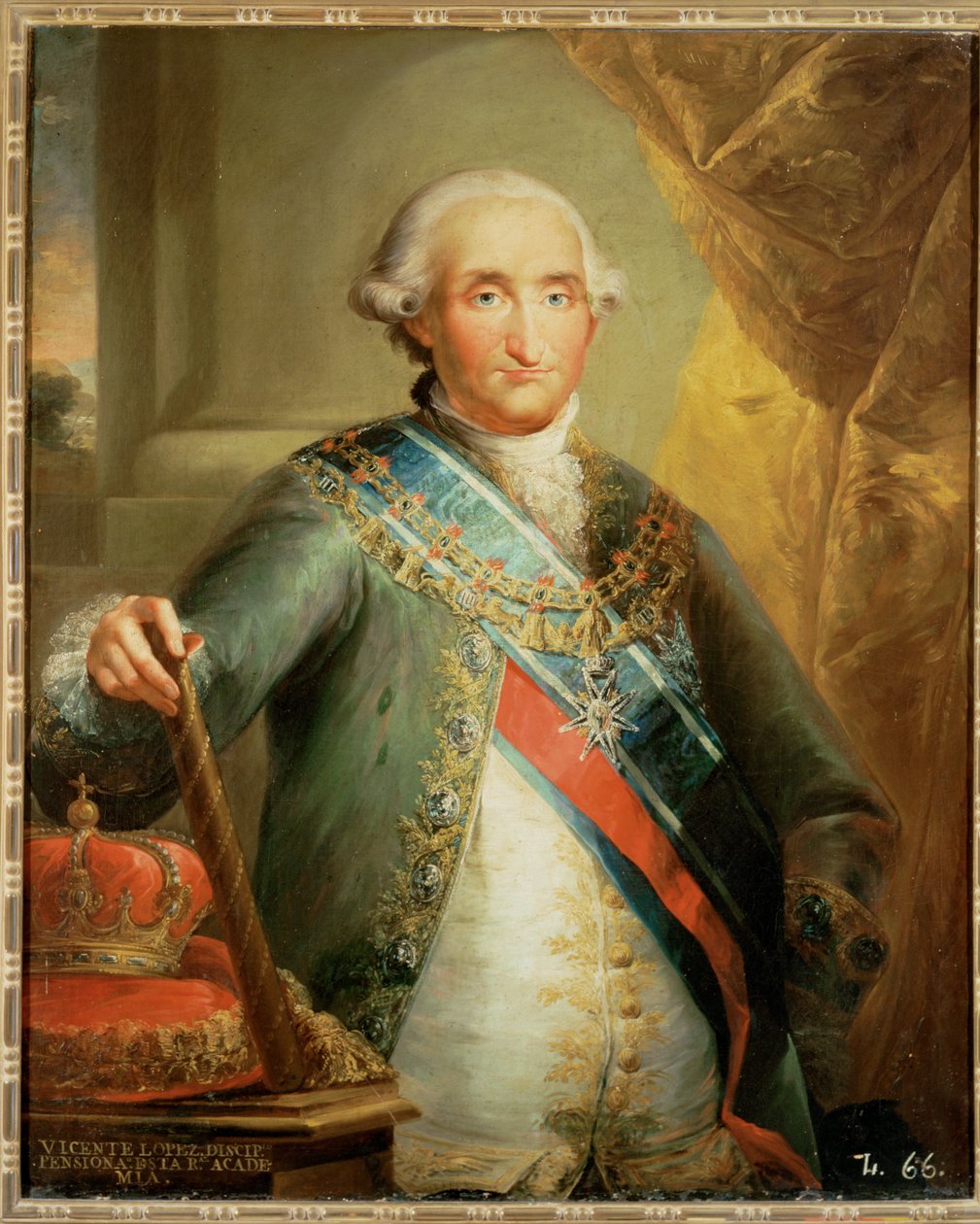 Král Carlos IV (malba na plátně) od Vicente Lopez y Portana