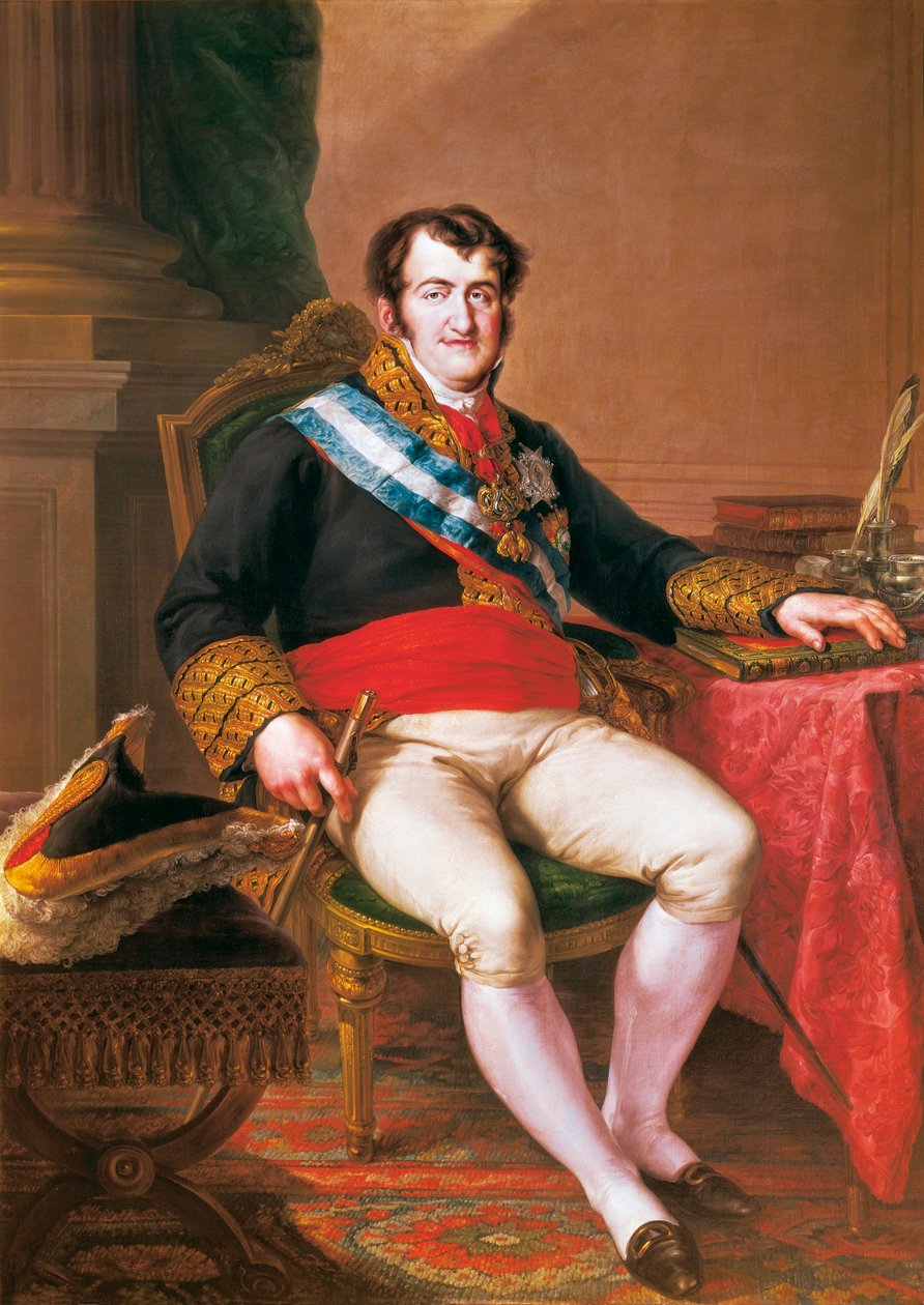 Portrét Fernanda VII Španělska (1784-1833) (olej na plátně) od Vicente Lopez y Portana
