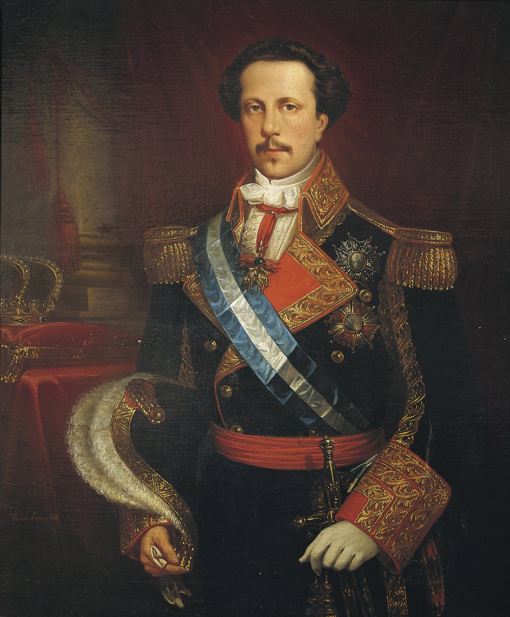 Portrét Františka od Asise de Bourbon. 1848 (olej na plátně) od Vicente Lopez y Portana