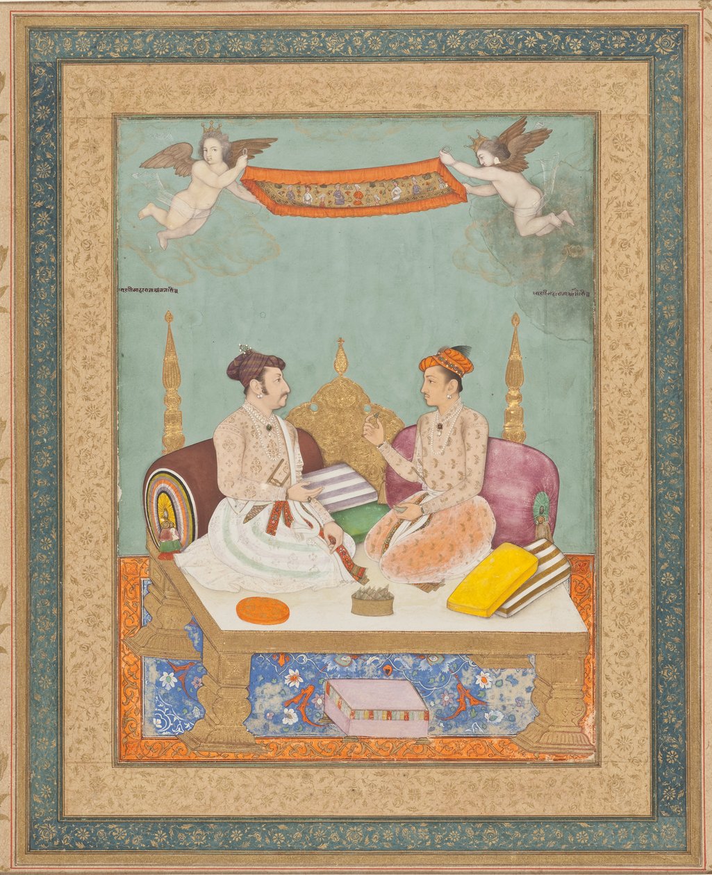 Maharaja Jai ​​Singh z Amber a Maharaja Gaj Singh z Marwar od Vicitra
