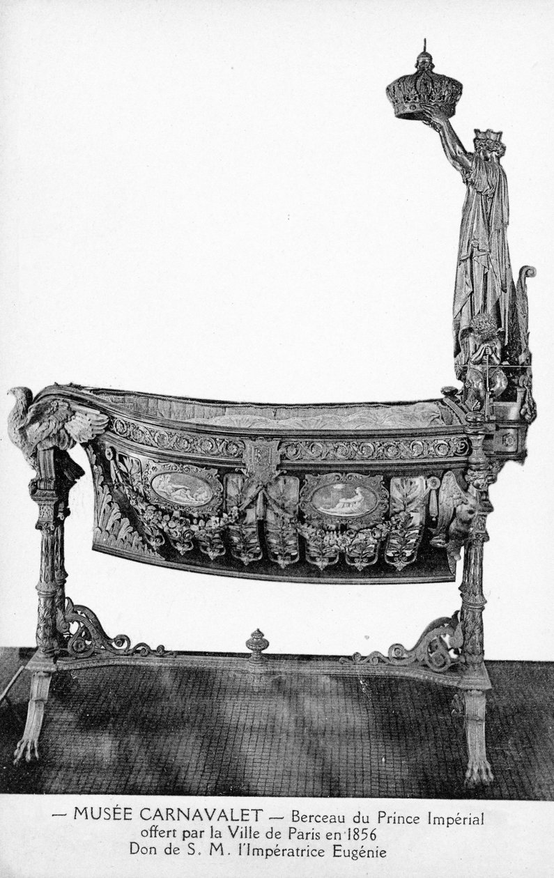 Dětská postýlka prince Imperial, darovaná městem Paříž císařovně Eugénii v roce 1856 od Victor Baltard