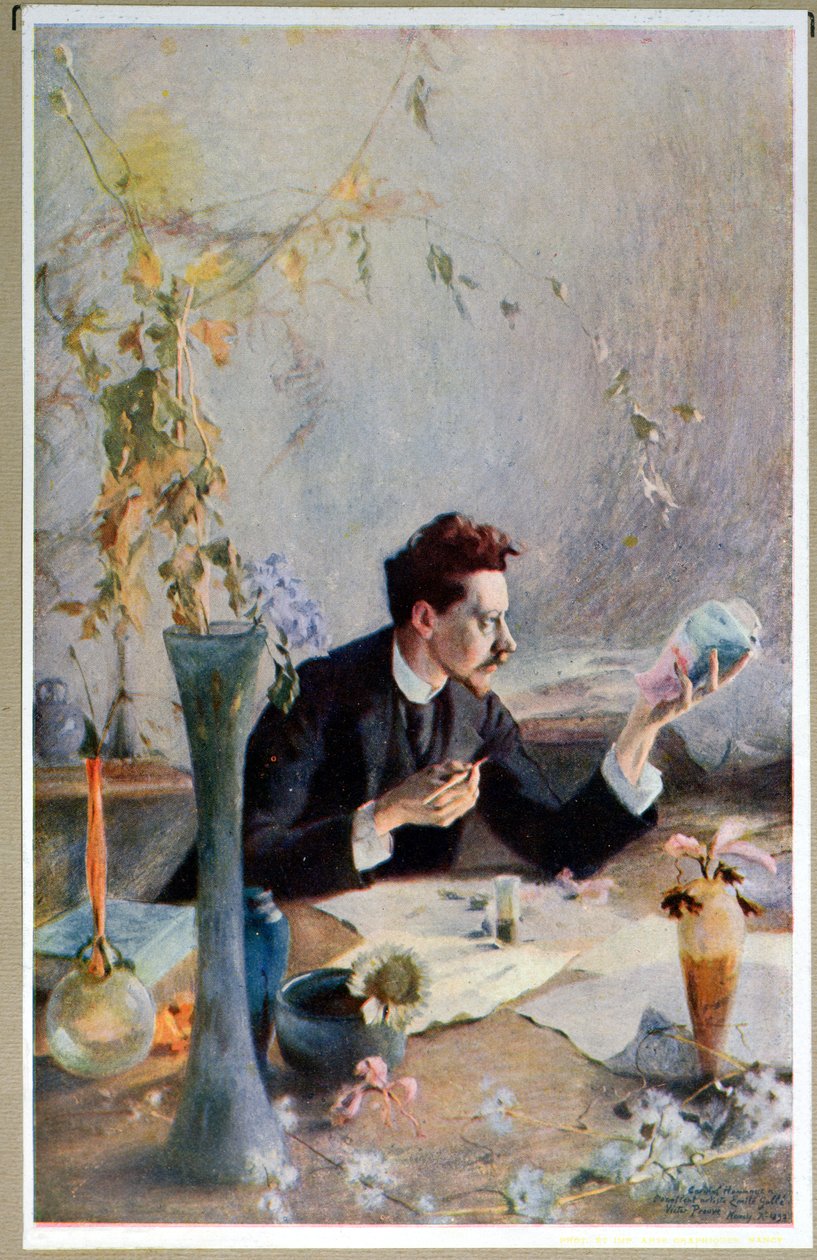 Portrét Emile Galle (1864-1904), z 