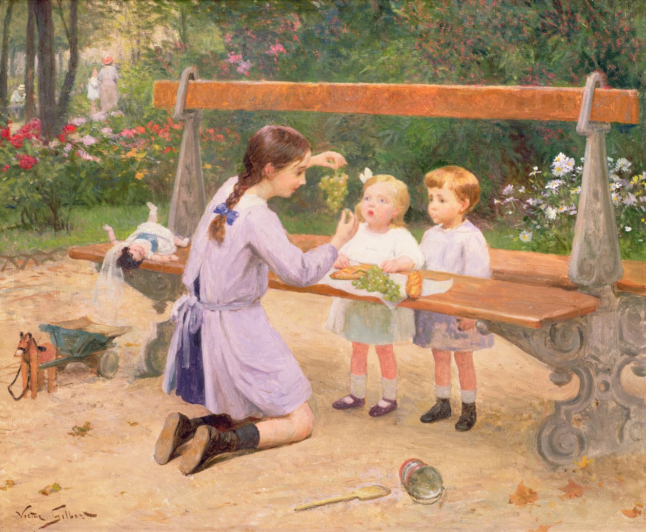 Ochutnávka hroznů od Victor Gabriel Gilbert