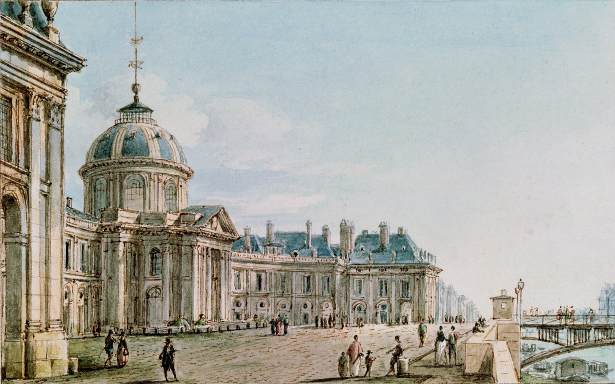 Pohled na College des Quatre Nations, Paříž, asi 1810 od Victor Jean Nicolle