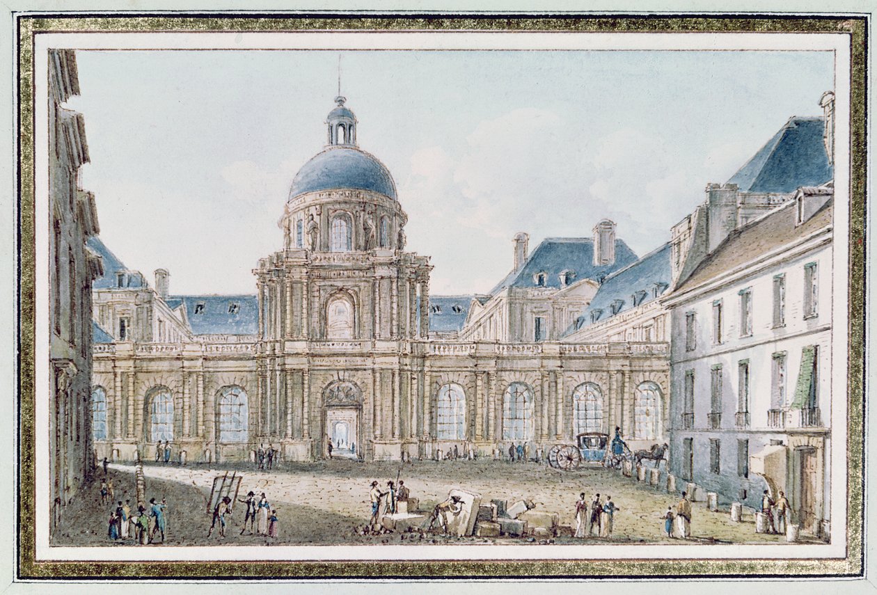 Pohled na Palais du Senat Conservateur (Le Luxembourg) Paříž od Victor Jean Nicolle