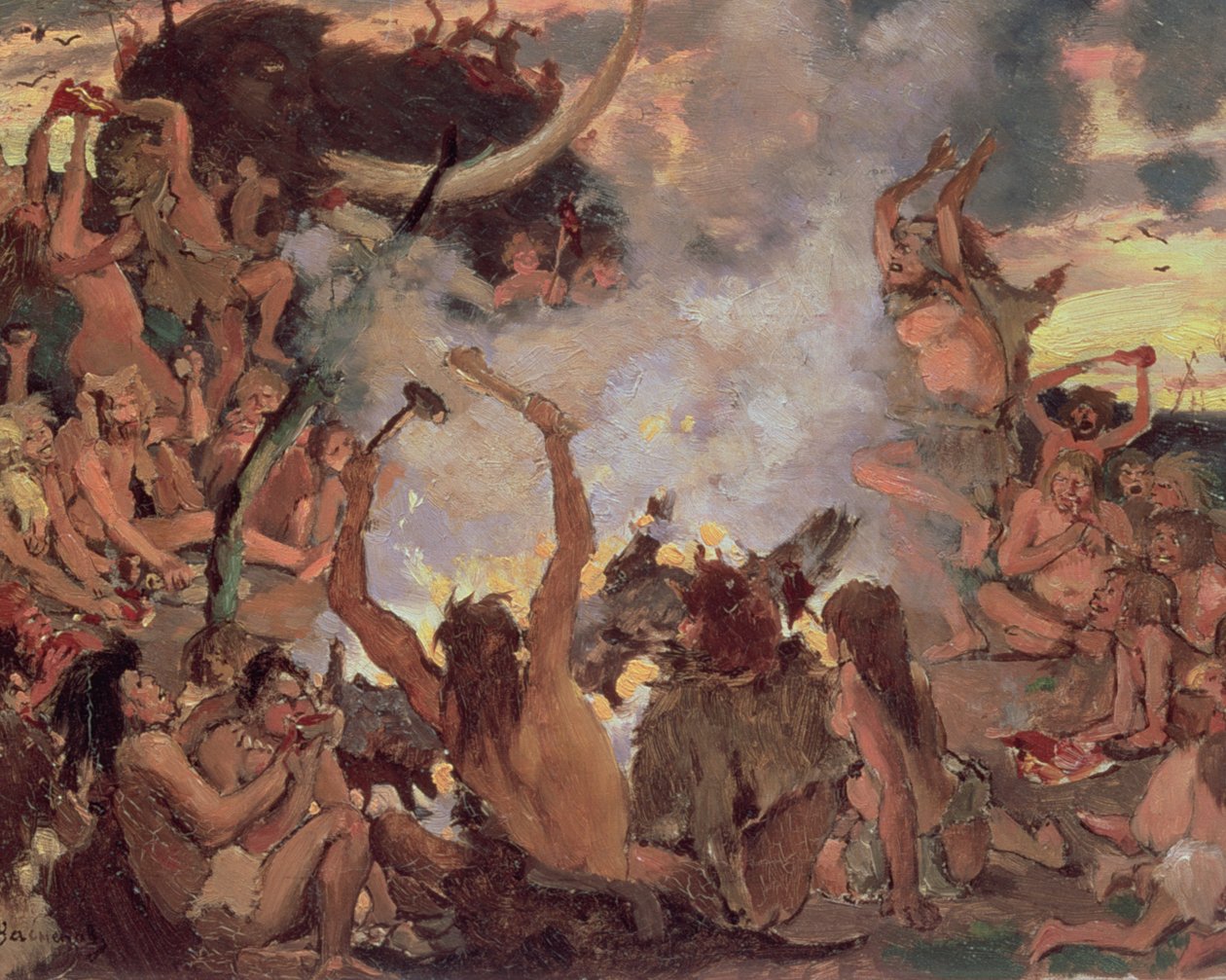 Svátek doby kamenné, 1883 od Victor Mikhailovich Vasnetsov