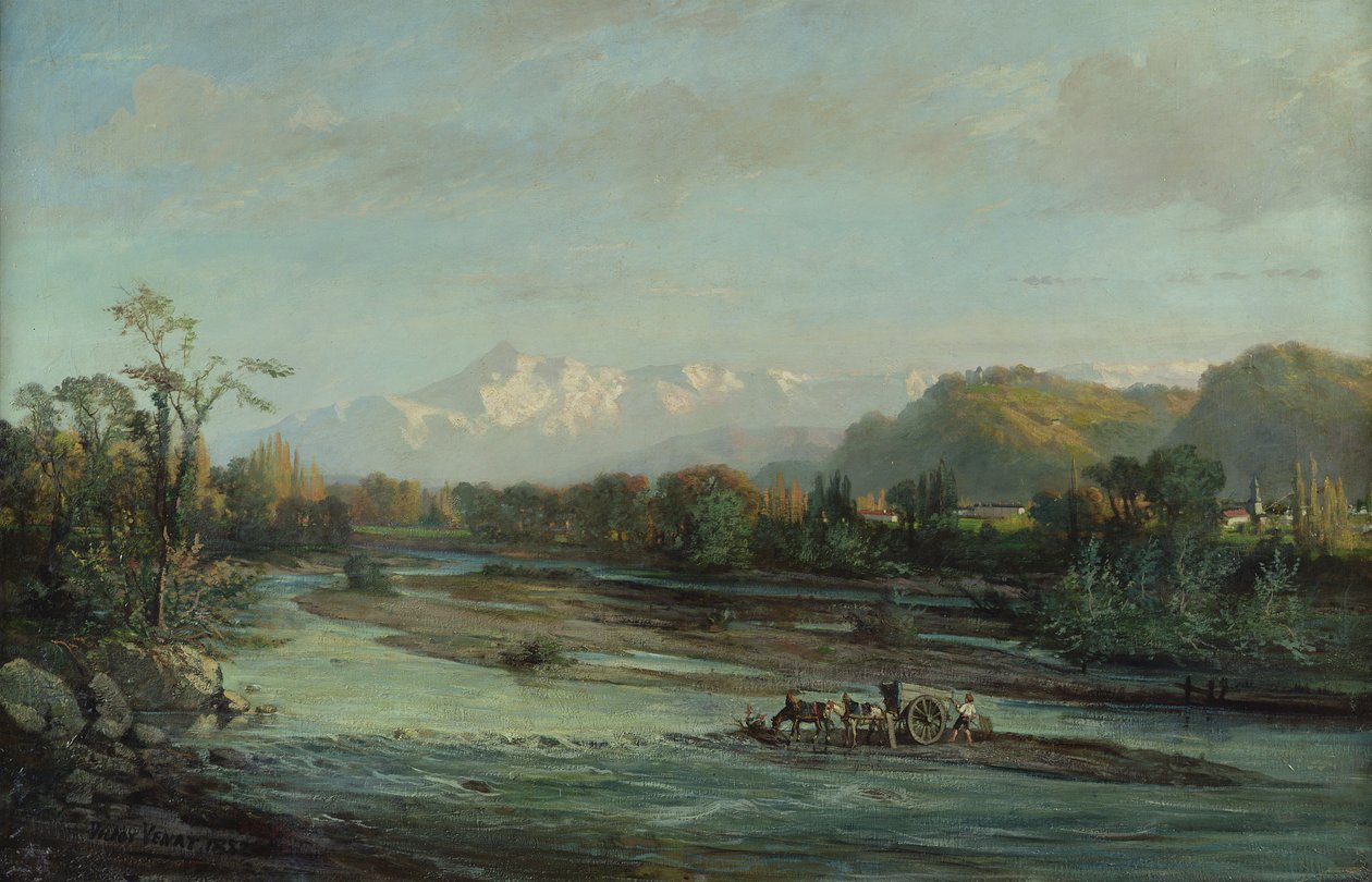 Horský potok a Pic du Midi, Bigorre, 1882 od Victor Venat
