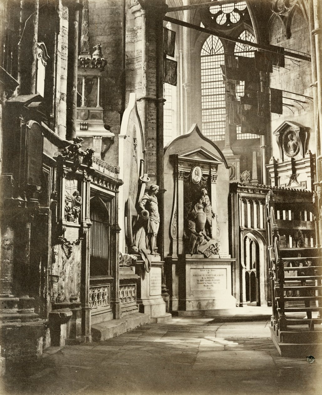 Severní ulička Westminsterského opatství, Londýn, c1860 od Victor A Prout