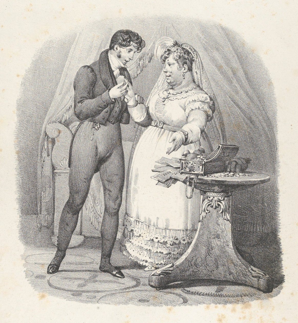 kap. XVIII: Musí být konec! Vezmu si ji Musí to skončit! Jsem ženatý, 1824., od Victor Adam