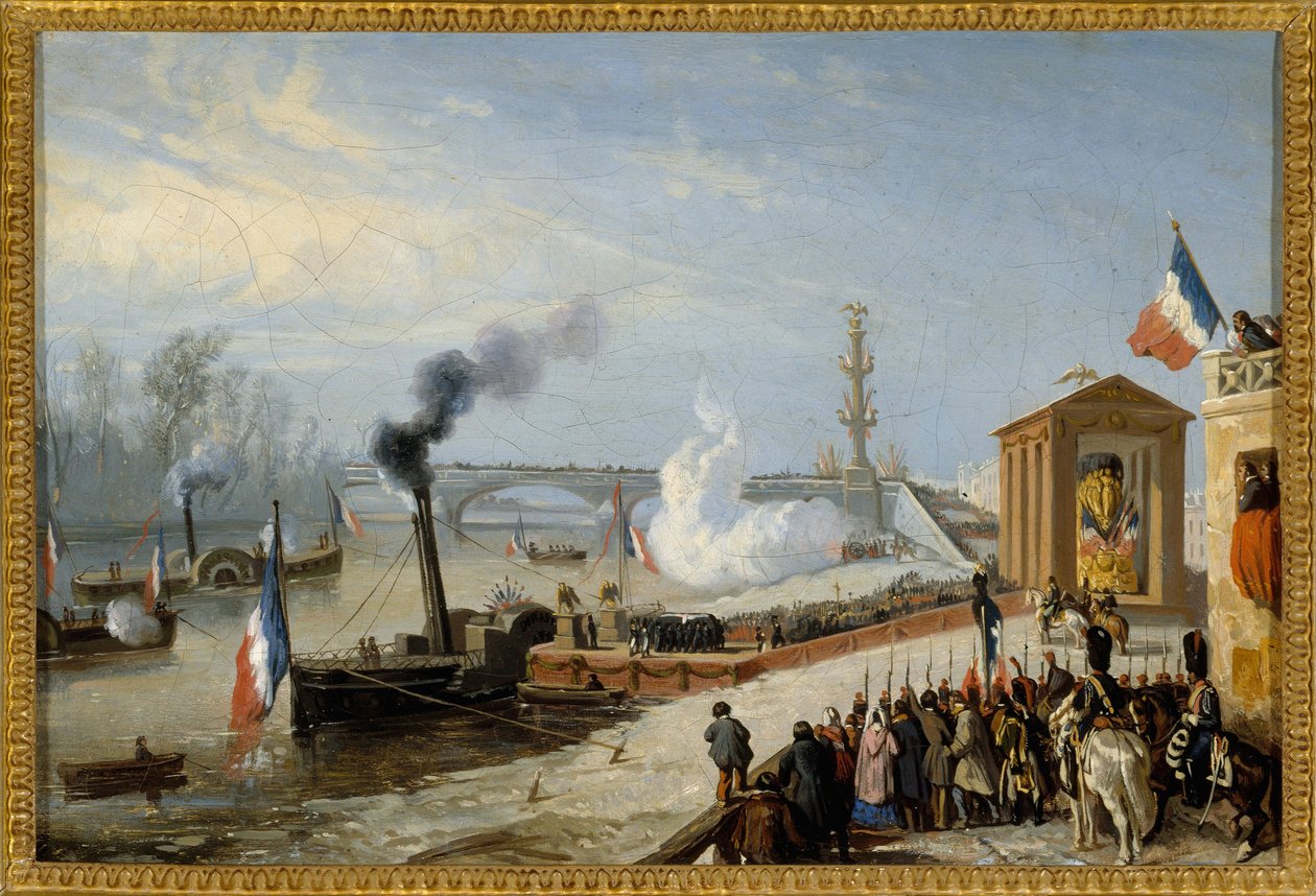 Vyložení popela Napoleona I. v Courbevoie, 15. prosince od Victor Adam