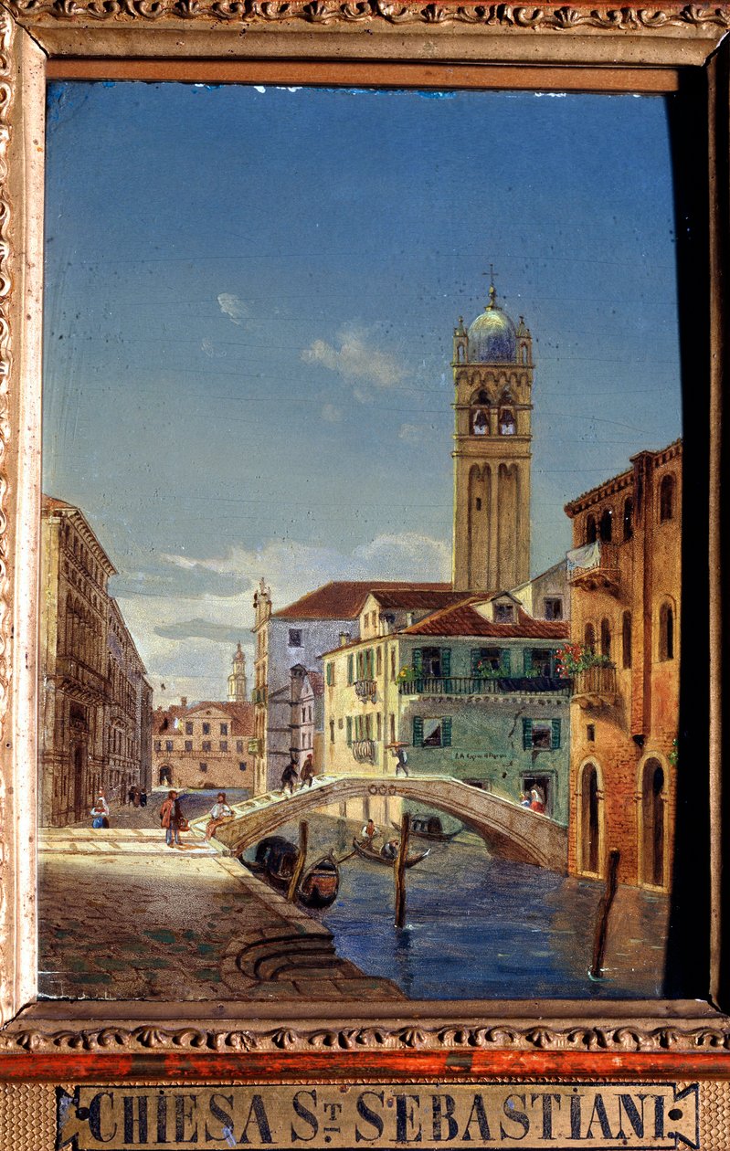 Kostel San Sebastiano, 19. století. od Victor Adam