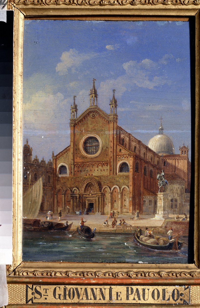 Pohledy na Benátky. Kostel Santi Giovanni e Paolo (San Zanipolo). od Victor Adam
