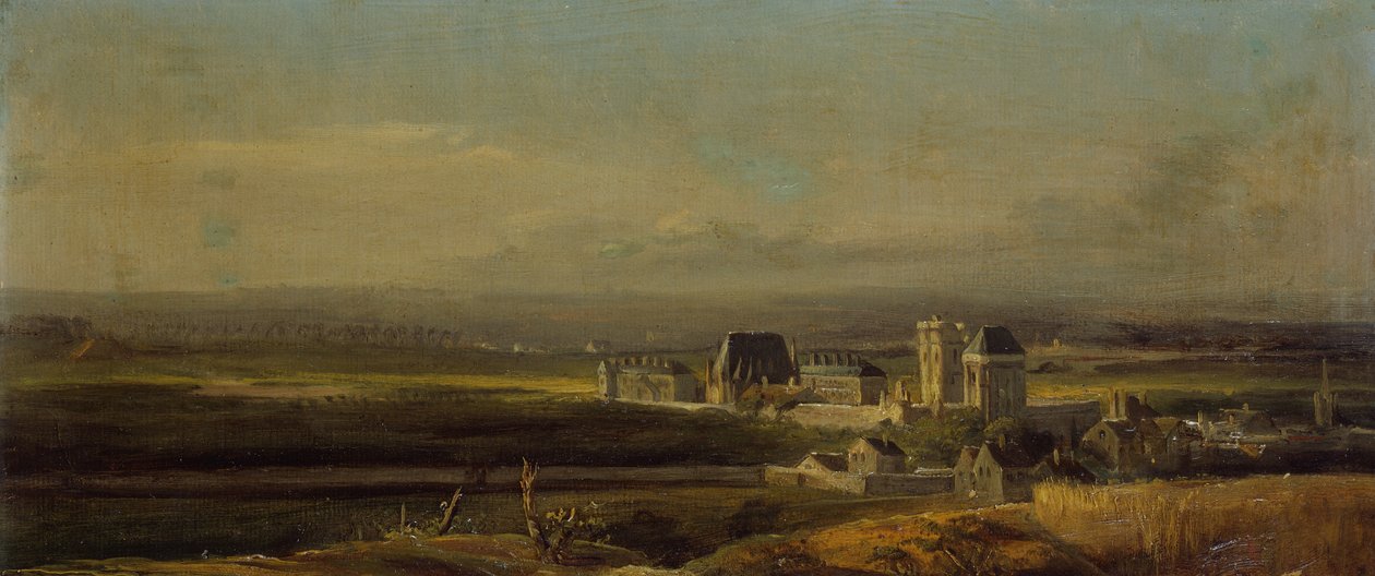 Hrad a město Vincennes od Victor Amedee Faure