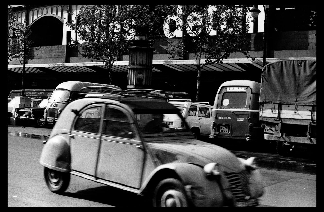 Les halles de Paris těsně před demolicí v srpnu 1971 (čb foto) od Victor Baltard