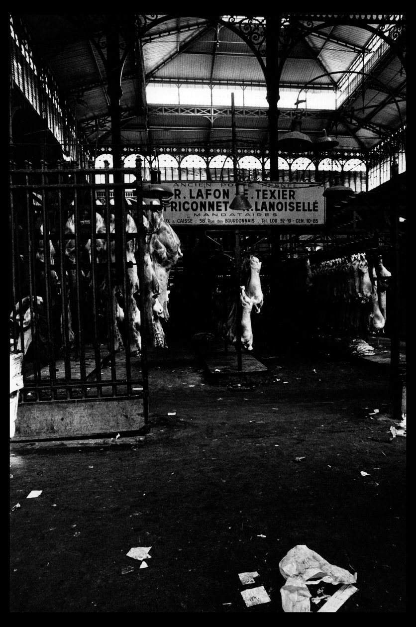 Les halles de Paris těsně před demolicí v srpnu 1971 (čb foto) od Victor Baltard
