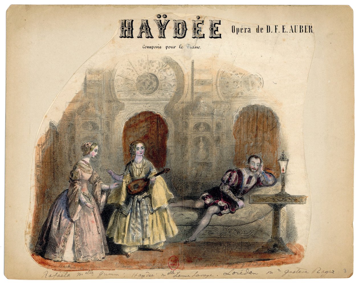 Auber - Haydée - ilustrace Victor Coindre, 1848 od Victor Coindre