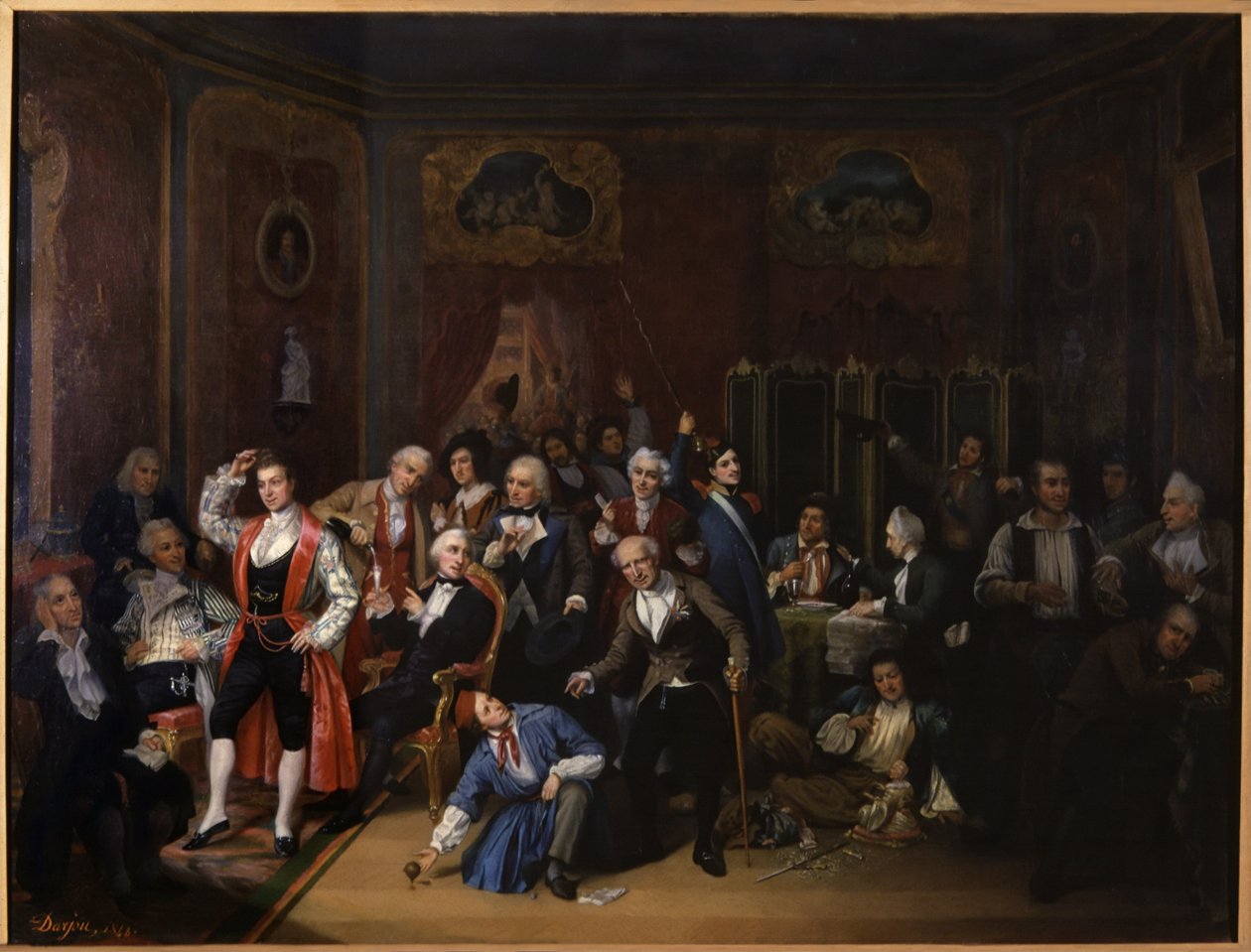Hugues Bouffe v salonku divadla Theatre des Varietes od Victor Darjou