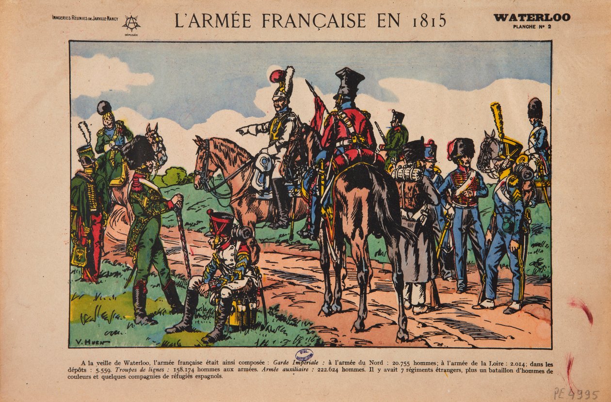 Francouzská armáda v roce 1815, Waterloo, kolem roku 1920 od Victor Huen