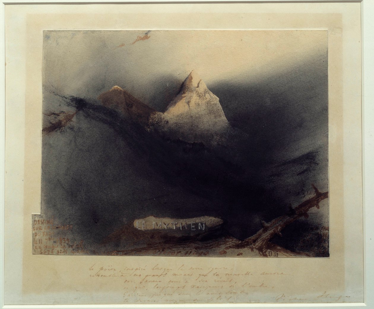 Hora mýtů Kresba Victora Huga (1802-1885) 1839 Paříž, Maison Victor Hugo od Victor Hugo