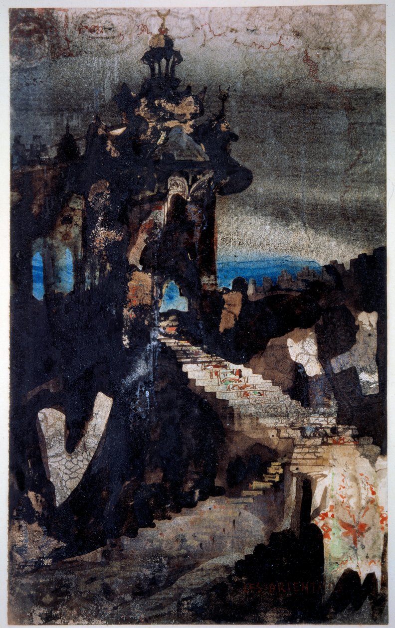 Les Orientales Kresba perem, kvaš a akvarel od Victora Huga (1802-1885) 1855-1856. Paříž, B.N. od Victor Hugo