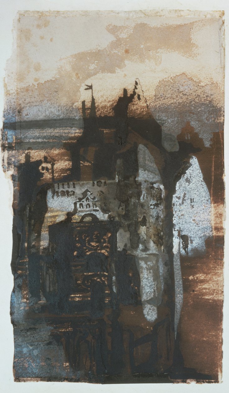 Un chateau Renaissance Pen and wash ... od Victor Hugo