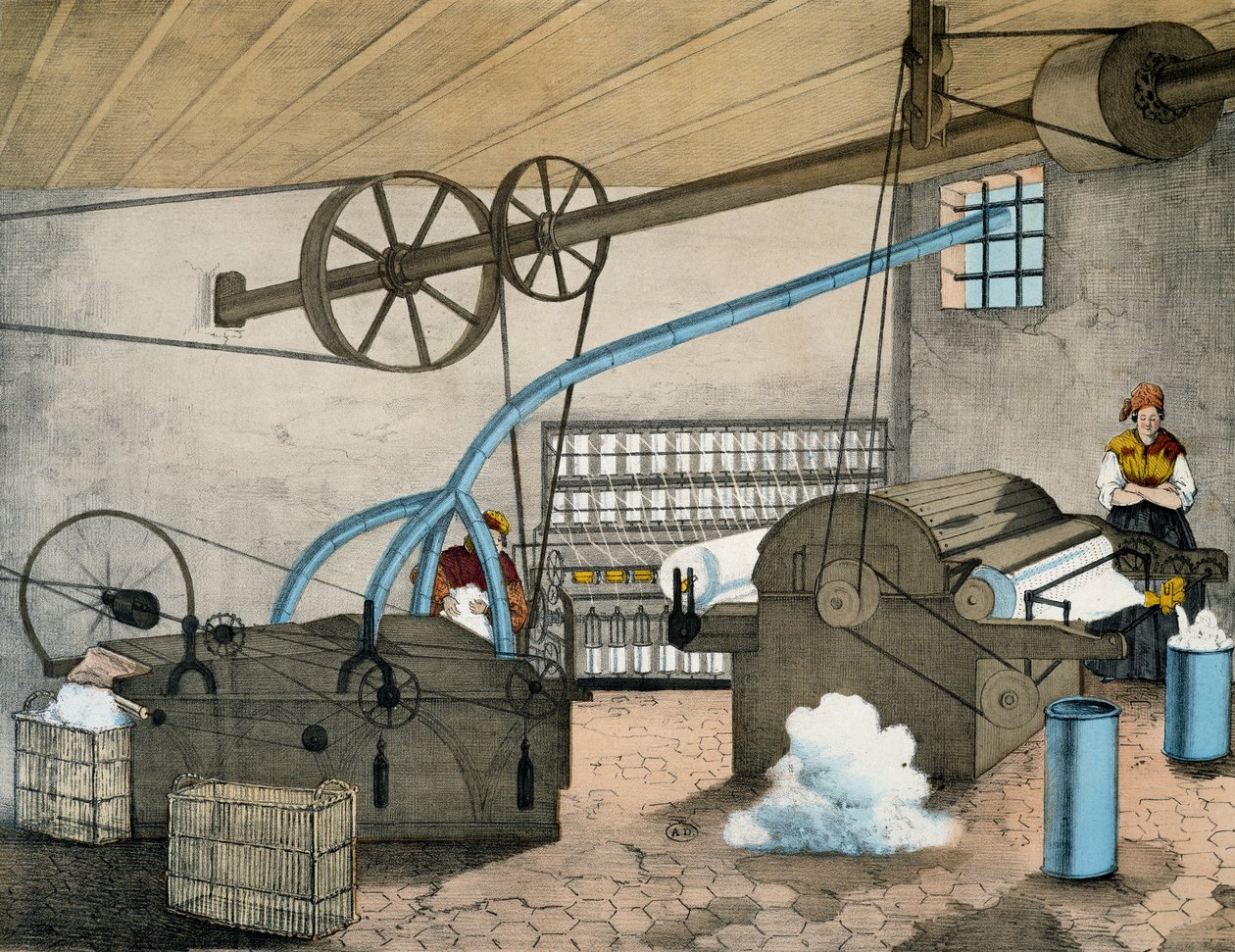 Mechanické předení. Francie od Victor Janson