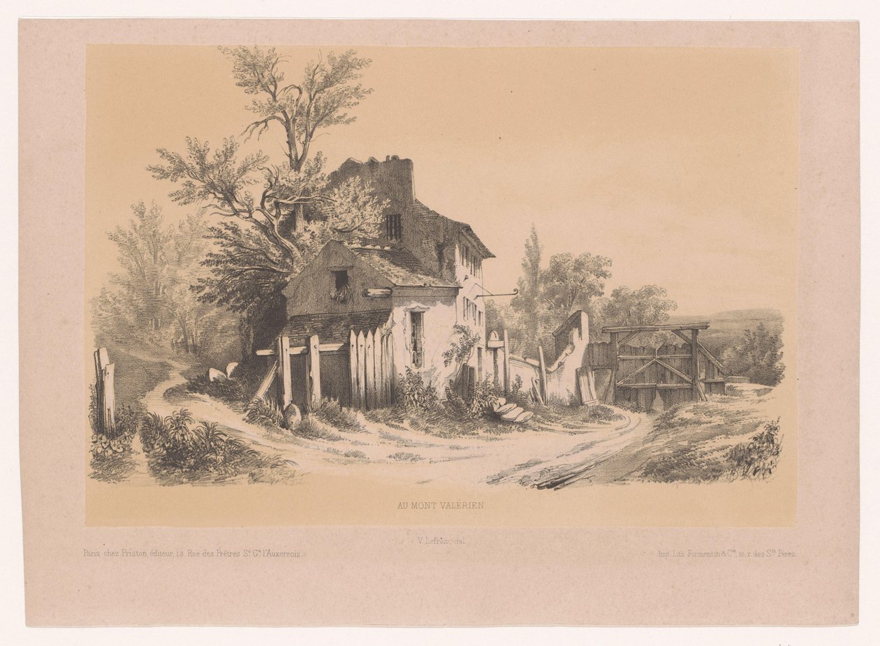 Boerderij op de Mont Valérien Na Mont Valérien (název na objektu) od Victor Lefranc