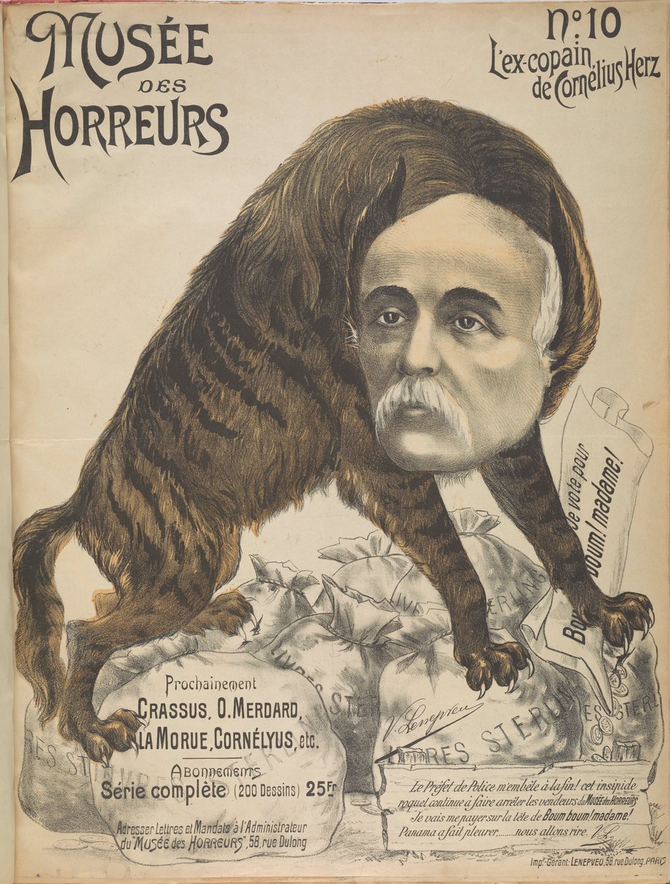 Museum of Horrors Galerie hrůzy: Georges Clemenceau, 1899. od Victor Lenepveu