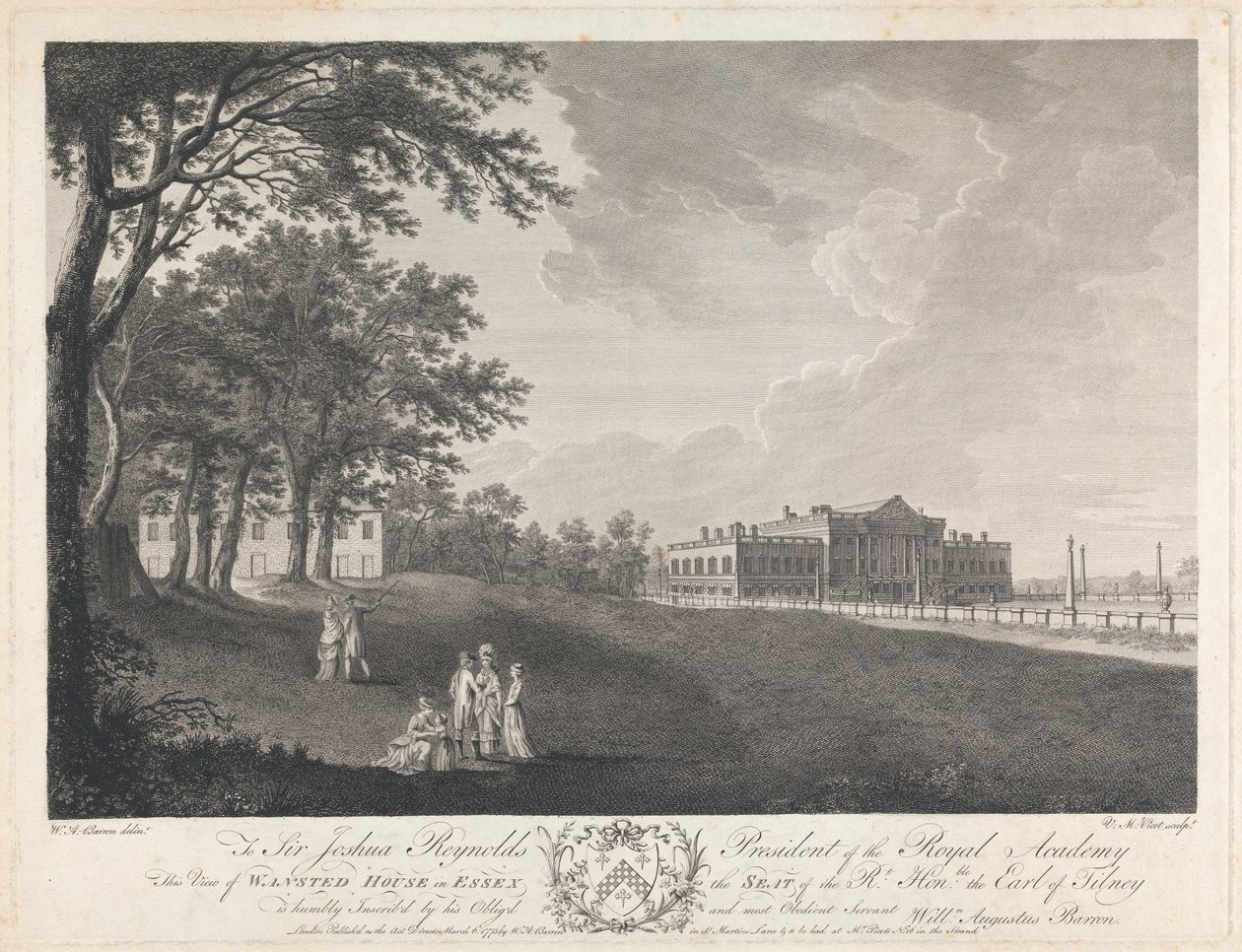 Wanstead House v Essexu od Victor Marie Picot
