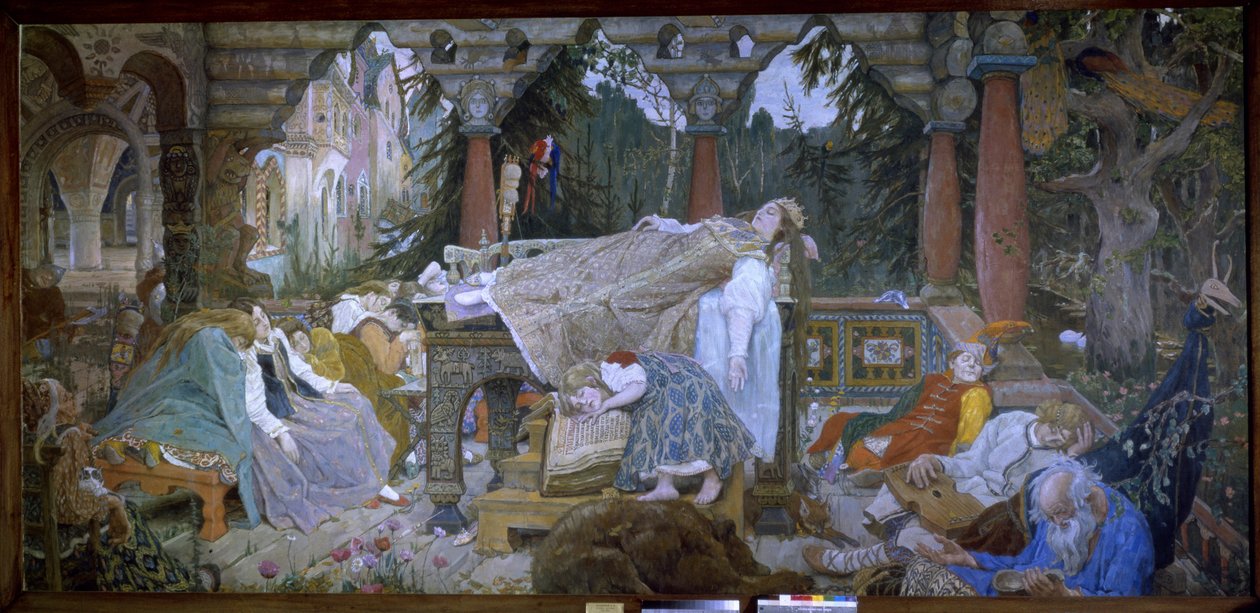 Šípková Růženka (Tradiční pohádka) - Šípková Růženka - Malba Viktora Michajloviče Vasněcova (1848-1926), olej na plátně od Victor Mikhailovich Vasnetsov