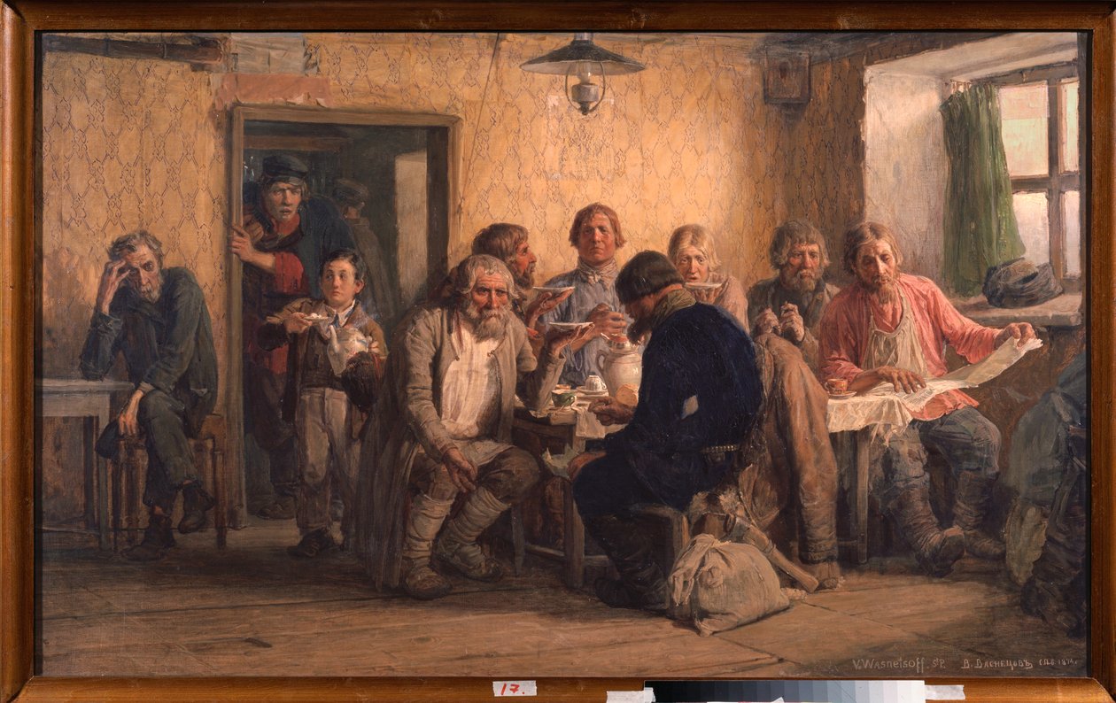 Čajovna - obraz Viktora Michajloviče Vasněcova (1848-1926), olej na plátně od Victor Mikhailovich Vasnetsov