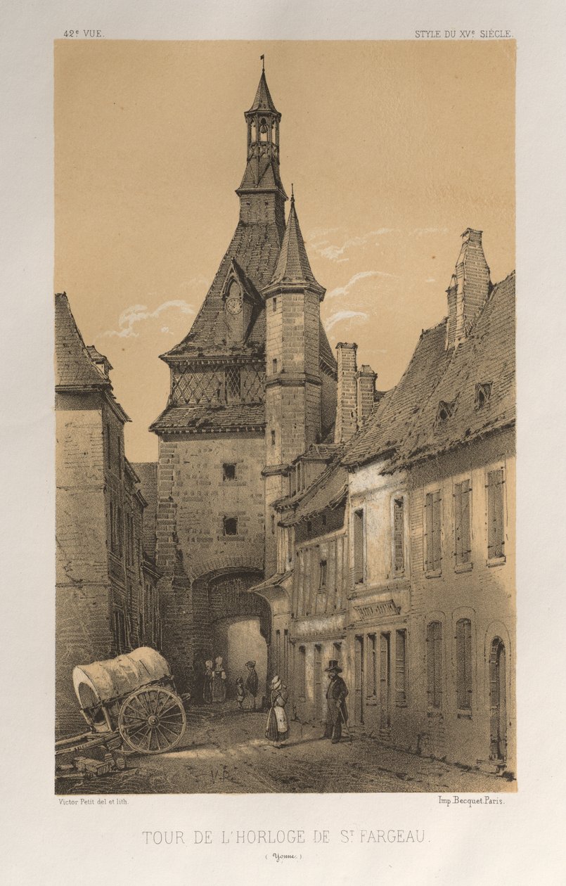 Malebná architektura aneb památky 15. století. A XVI. Století: Zámky Francie XV a XVI. Století: Pl. 42, Tour De L