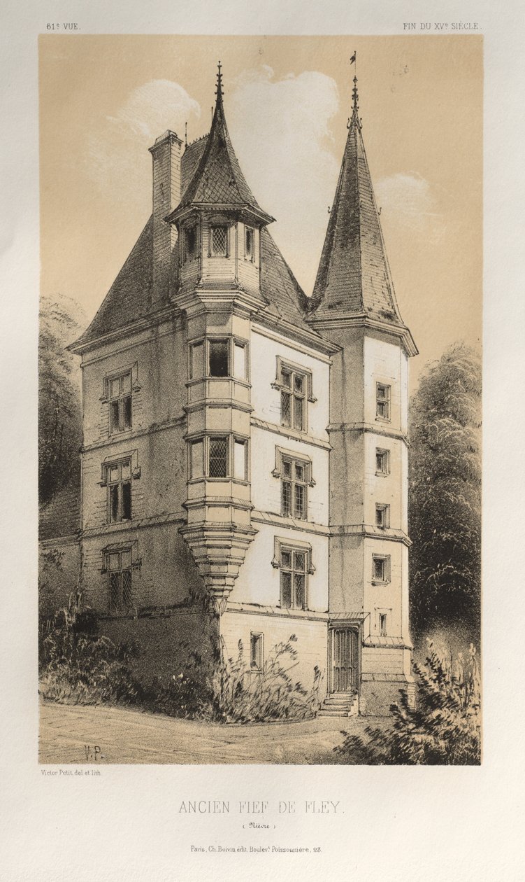 ...pl. 61, bývalé léno Fley Nièvre, 1860. od Victor Petit