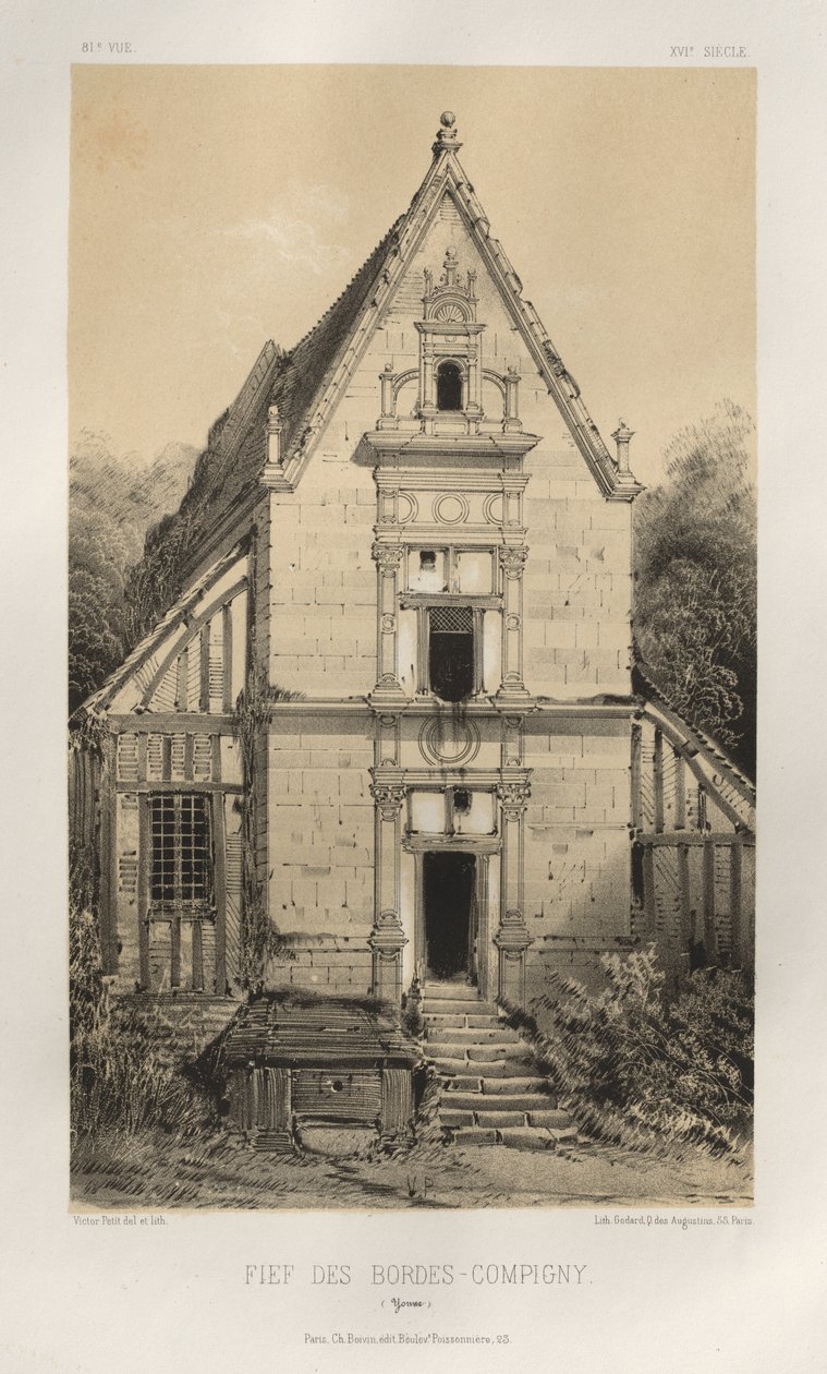 ...pl. 81, FIEf Des Bordes-Compigny Yonne, 1860. od Victor Petit