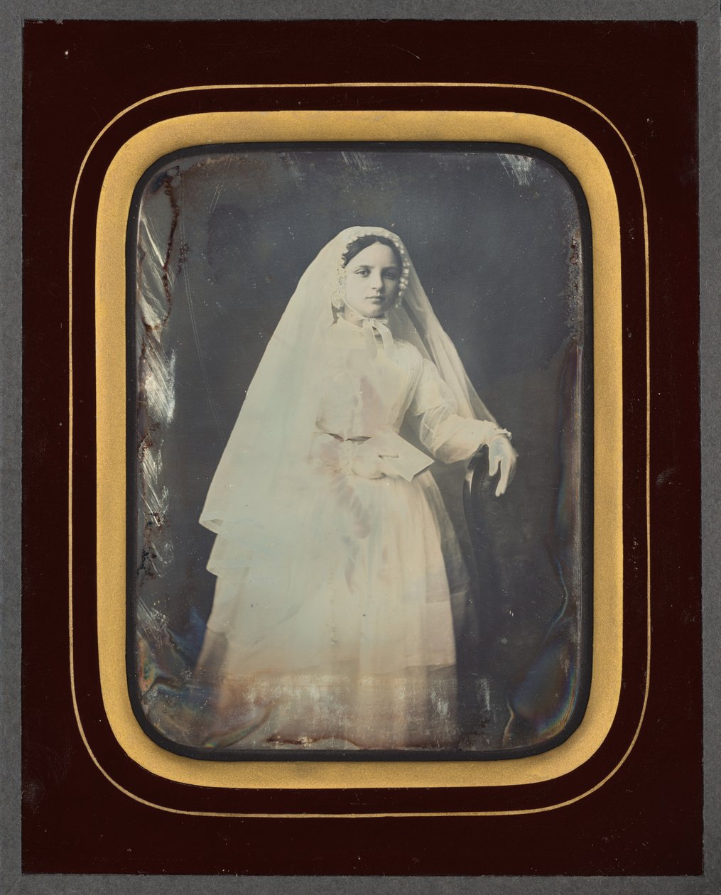 Portrét dívky, cca. 1853 (foto) od Victor Plumier